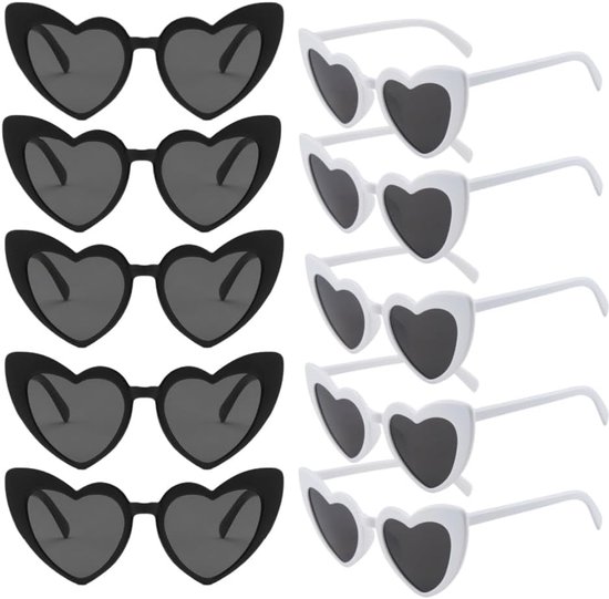 10 stuks Zonnebril Dames 100% UV400 Bescherming