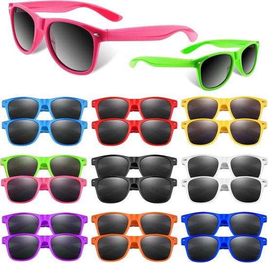10/20/40 Pack Kids Zonnebril Bulk Retro Party Gunsten voor Bruiloft Strand Zomer Zwembad Feestbenodigdheden Goodie Stuffers
