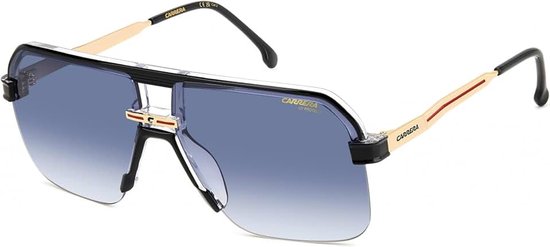 1066/S BLACK CRYSTAL/DARK BLUE SHADED 63/12/145 Herrenbrillen Zonnebrillen