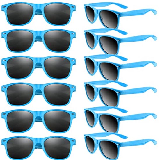 12 Pack Kids Zonnebrillen voor Feesten en Activiteiten van Merkloos