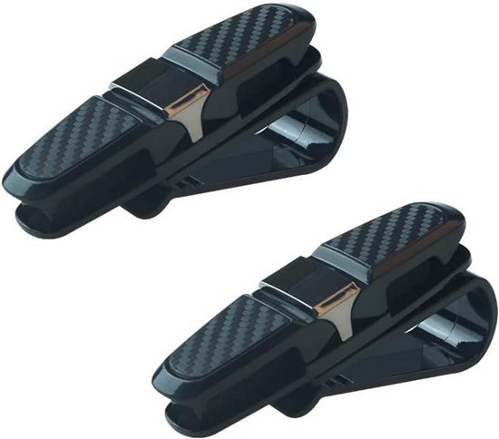 2x Universele Brillenhouder Auto Zonneklep - Zonnebrilhouder met Clip van Carpoint
