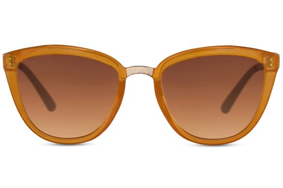 6225 Glazou The Orange Zonnebril | Oranje montuur zonnebril | Bruin glazen zonnebril | Festival zonnebril | rave & techno bril | trendy & fashion zonnebril | dames & heren zonnebril | gerecycled materiaal | UV400 | Unisex + brillen sleeve & doek