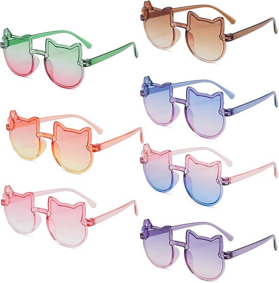 7-Pack Kindenzonnebrillen UV400 Gepolariseerd voor Jongens en Meisjes van Merkloos