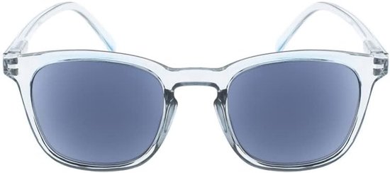 - 7551 - Zonneleesbril voor dames en heren - +3,25 | Transparant grijs polycarbonaat montuur – Getinte glazen Cat. 3 UV400 – Flexveren