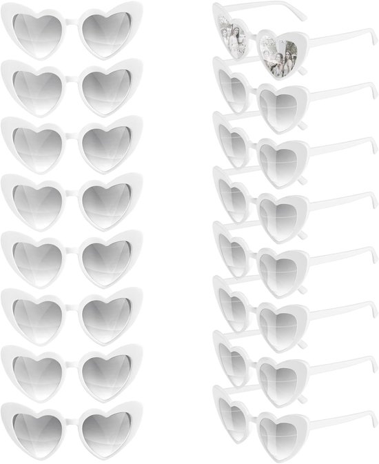 8/16 Stks Hartvormige Zonnebril Bulk Vintage Hart Bril Bachelorette Party Gunsten Voor Vrouwen Bruiloft Bruids