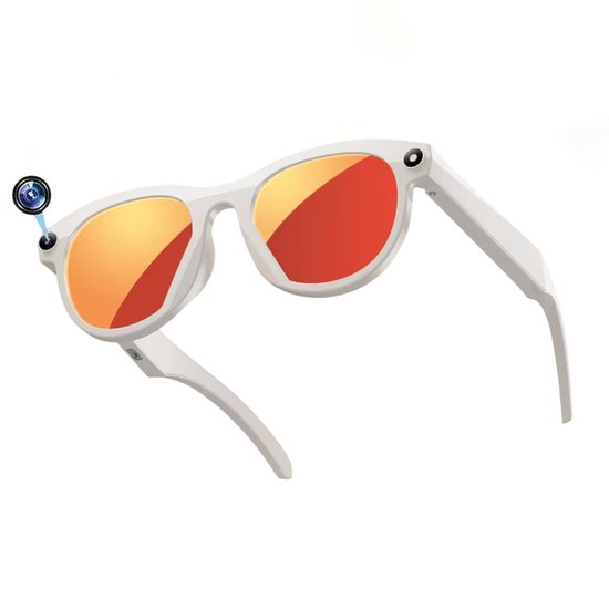 8K Smart Bril met Camera – Slimme Bril met Camera, HD Foto & Video, Bluetooth & Spraakvertaling – Geschikt voor Android en iOS van SmartTech Vision