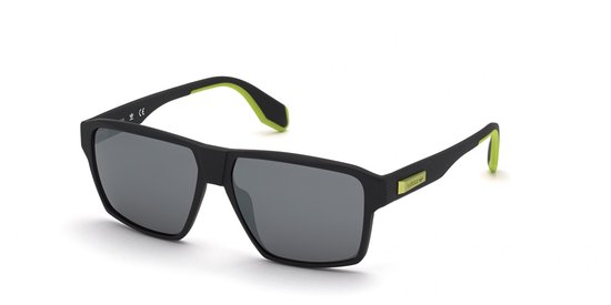 Adidas Originals OR0039 MATTE BLACK LIME/SMOKE 58/14/145 Herrenbrillen Zonnebrillen