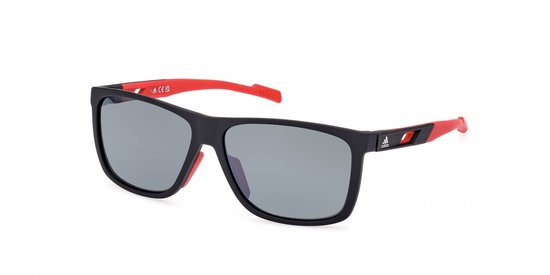Adidas Sp0067 Gepolariseerde Zonnebril Zwart 60 Man