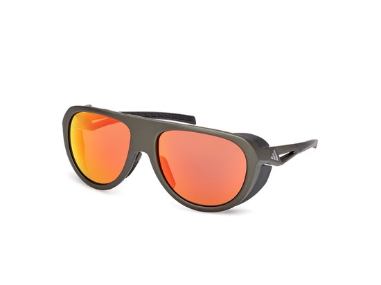 Adidas Sport SP0110 97L matte dark green 60/18/135 UNISEX Zonnebrillen van Merkloos