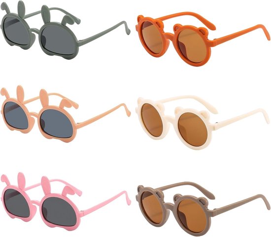 Allecto - Baby Zonnebril - Kinderzonnebril - UV-bescherming - Meerkleurig - Zonnebril voor jongens en meisjes - Comfortabel ontwerp - Buiten en str... van Merkloos