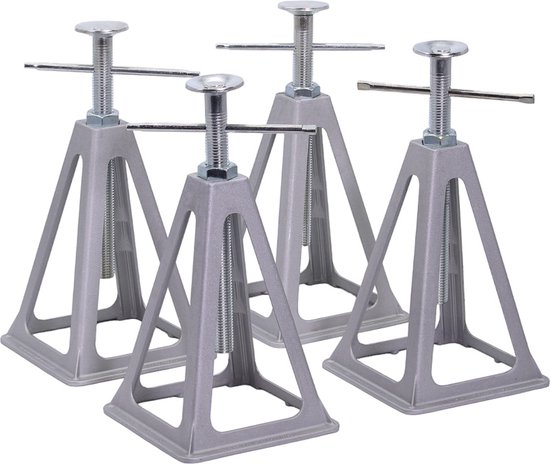 Aluminium Caravansteun, Assteun set van 4 stuks, 280 - 430 mm van ProPlus
