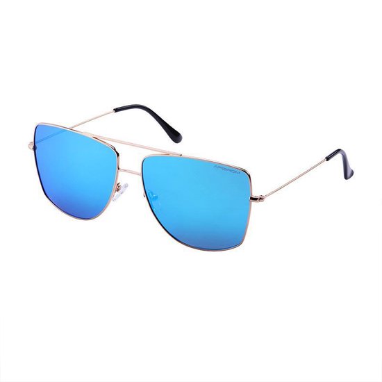 Amoy Flora 1.1mm Polarized Lens - Shiney Gold Anti-Allergic Frame - True Revo Multi Color Coating - Anti Reflect Coating - Soft Beweegbare Neusvleugels - UV400 van Amoy