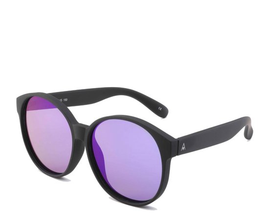 Apeirom Beverly Hills - Zonnebril - TR-90 Ultra Light Mat Zwart Rubber Finish Frame - PC UV400 Smoke Lens van Apeirom