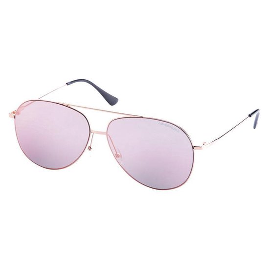 Apeirom Lynx Zonnebril - Anti Allergisch Metal Gold - UV400 NYLON 1.1 mm Pink Revo Polariserende Lens - Laser Logo AP in Rechter Lens - Anti Reflect Coating Achterzijde Lens van Apeirom