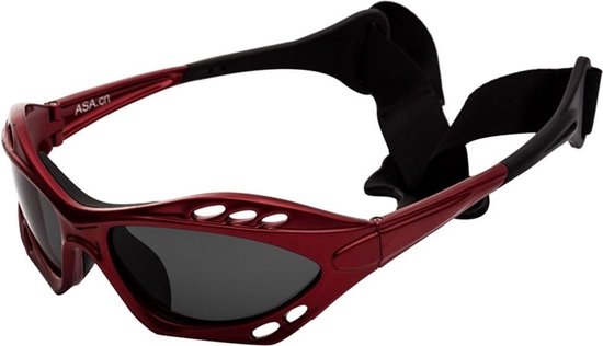 Apeirom Sirius Sportbril - TR-90 Ultra Light Transparant Blauw Frame - TPE Zwart Extra Soft Neusvleugel en Pootjes - UV400 - TAC 1.1mm Polarized Smoke Anti Scratch Lens van Apeirom