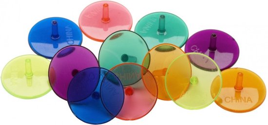 Apron Golfbal markers - Ball Markers - Neon - 12 stuks van Apron