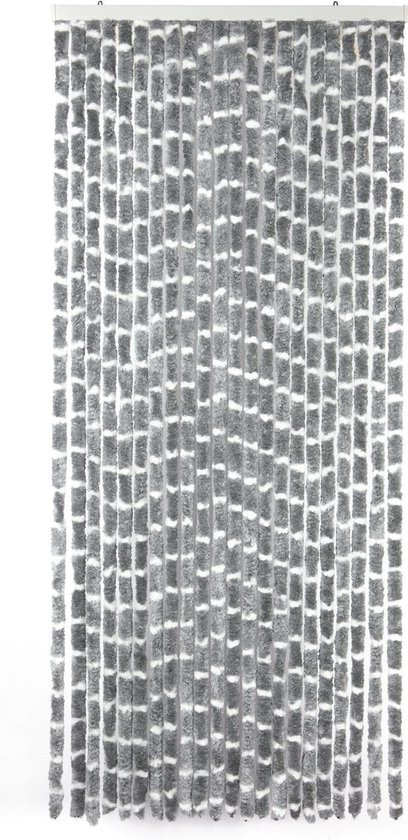 Arisol Vliegengordijn - Caravan - 'kattenstaart' - 185x56 Cm - Grijs/wit van Arisol