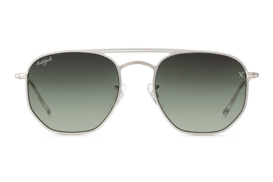 Art&Jack Zonnebril Unisex Zilverkleurig - Groen ZO-0229C X-collection van ART