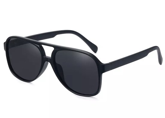 ASTRADAVI Zonnebril - Classic Vintage Sunglasses UV400 - Zwart Frame & Lenzen van Astra