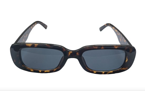 ASTRADAVI Zonnebril - Unisex Sunglasses UV400 - Luipaard Print Frame & Donker Grijs Lenzen van Astra