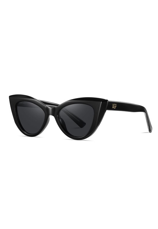 AVANT-GARDE PARIS Cat Eye zonnebril - gepolariseerd UV400 - 1 stuk - zwart acetaat met comfortabele pasvorm van Merkloos