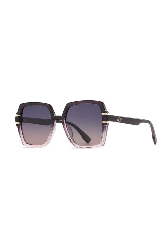 AVANT-GARDE PARIS Polarized zonnebril - vierkant - 1 stuk - paars met UV400 bescherming en acetaten montuur van Merkloos