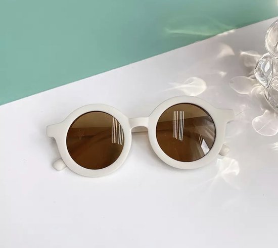 Baby-Slofje - Kinder zonnebril - Meisjes zonnebril - Jongens zonnebril - Wit van Merkloos