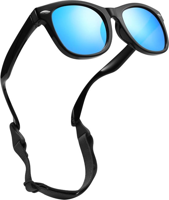 Baby Zonnebril - Babybril Kinderbril - Baby Beschermen - Gepolariseerde Lens - 0-24 Maanden - Blauw van Merkloos