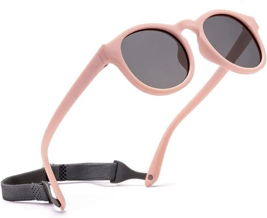 Baby Zonnebril - Kinder Zonnebril - Bescherming Ogen - Flexibel Siliconen Frame - 0-48 Maanden - Roze van Merkloos