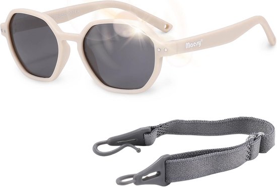 Baby Zonnebril - Kinder Zonnebril - Bescherming Ogen - UV400 Polarized - 1-3 Jaar - Hexagon