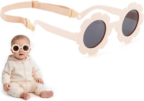 Baby Zonnebril - Kindermonitor UV400 - Buiten Bescherming - Zacht Siliconen Frame - 6-24 Maanden - Blauw