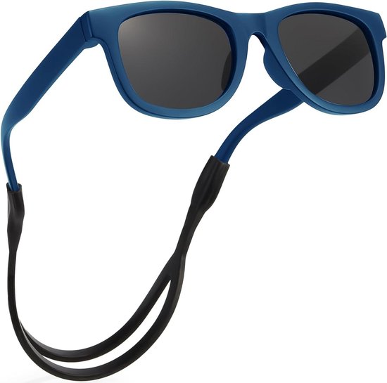 Baby Zonnebril - Kinderzonnebril Babybril - Bescherming Ogen - Flexibel Frame - 0-24 Maanden - Blauw