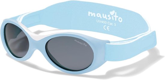 Baby Zonnebril - Kinderzonnebril - Bescherming Ogen - Flexibel Ontwerp - 0-18 Maanden - Blauw