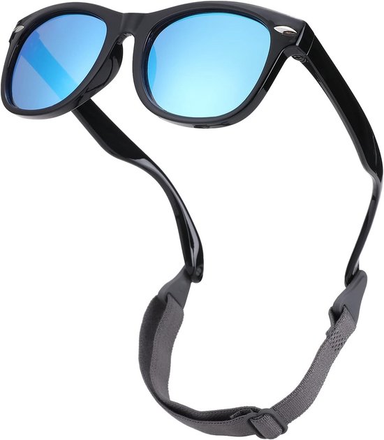 Baby Zonnebril - Kinderzonnebril - Bescherming Ogen - Verstelbare Band - UV400 - Blauw