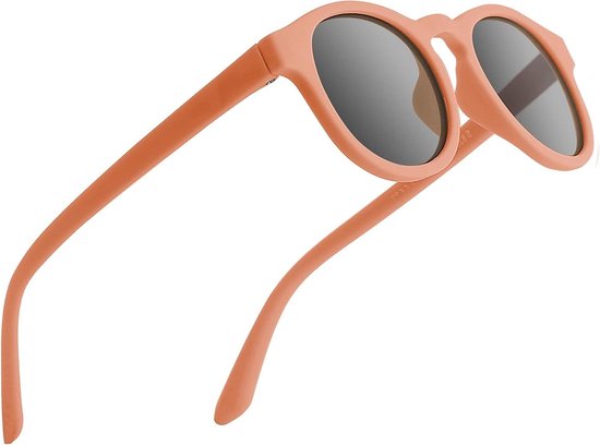Baby Zonnebril - Kinderzonnebril UV - Oogbescherming Buiten - Flexibel Onbreekbaar Frame - 0-3 Jaar - Oranje