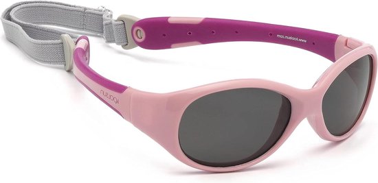 Baby Zonnebril - Kinderzonnebril UV400 - Bescherming Tegen Zon - Flexibel Montuur - 0-3 Jaar - Roze