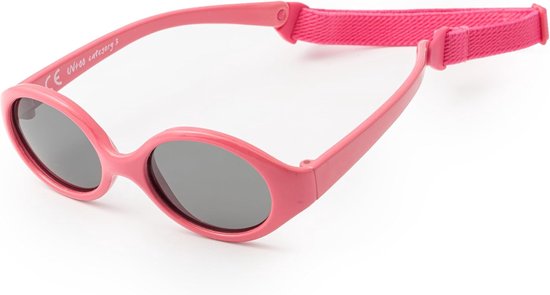 Baby Zonnebril - Oogbescherming Kinderen - Zonnige Dagen - 100% UV400 Bescherming - 11 cm breed - Roze