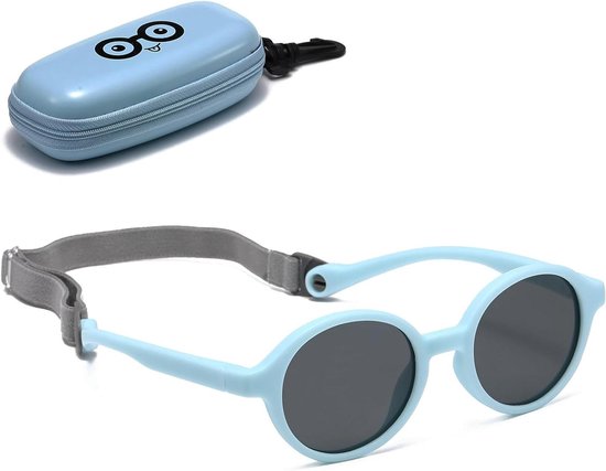 Baby Zonnebril - Peuter Zonnebril - Bescherming Baby Ogen - UV400 Gepolariseerde Lenzen - 0-2.5 Jaar - Blauw
