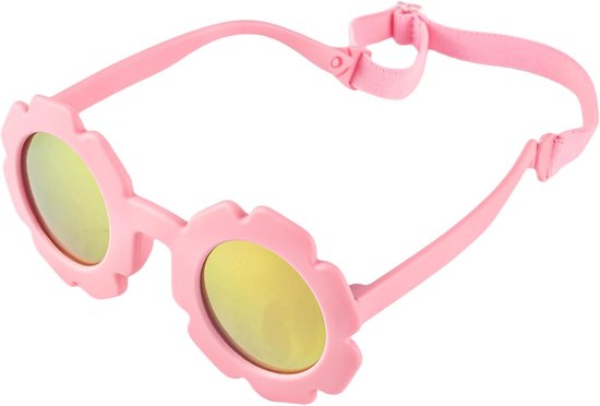 Baby Zonnebril - Zonnebril Baby Meisjes - Bescherming Ogen - UV400 Bescherming - 0-24 Maanden - Roze