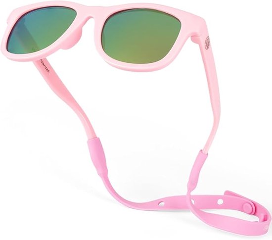 Babysunnies Barbie Roze Gepolariseerde Babyzonnebril met Bandje 0-24 Maanden van Merkloos