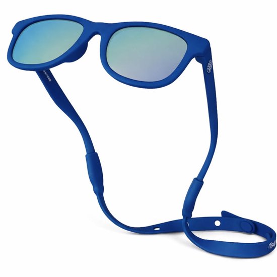 Babysunnies Marineblauwe Gepolariseerde Babyzonnebril met Bandje (0–24 Maanden) – Flexibele UV400 Babyzonnebril van Merkloos