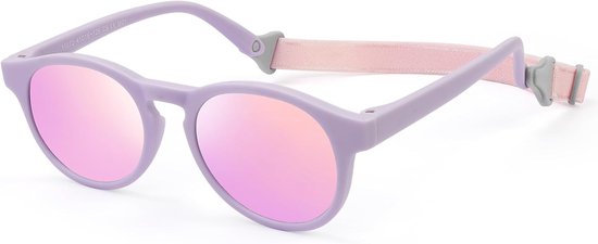 Babyzonnebril voor jongens en meisjes, UV400, ultraviolette gepolariseerde zonnebrillen, flexibele zonnestralen, 0-36 maanden