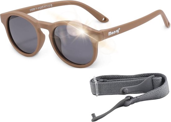 Babyzonnebril voor Peuters en Dreumesen - Flexibel en Verstelbaar - UV400 Bescherming - Geschikt voor Jongens en Meisjes van Merkloos