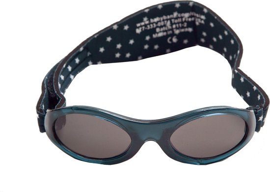 Banz - UV-beschermende zonnebril voor kinderen - Bubzee - Navy sterren - maat Onesize (2-5yrs) van Banz