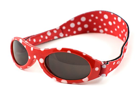 Banz - UV-beschermende zonnebril voor kinderen - Bubzee - Rood gestipt - maat Onesize (2-5yrs) van Merkloos