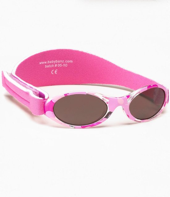 Banz - UV-beschermende zonnebril voor kinderen - Bubzee - Roze Camo - maat Onesize (2-5yrs) van Banz