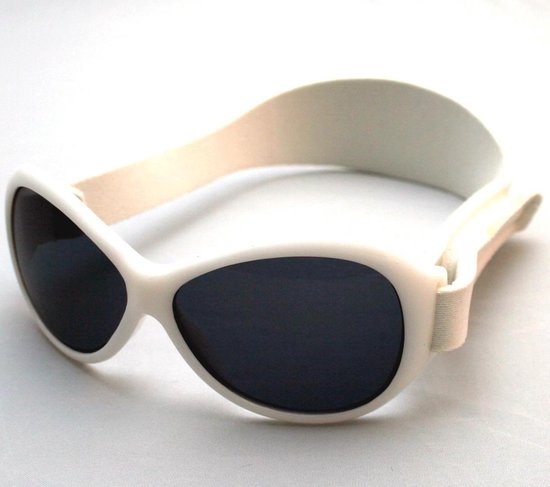 Banz - UV-beschermende zonnebril voor kinderen - Retro - Wit - maat Onesize (0-2yrs) van Banz