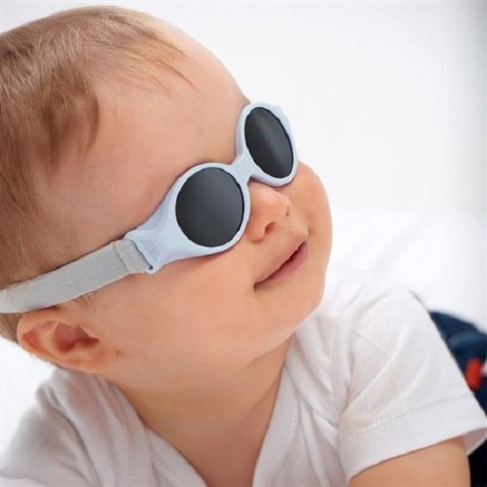 Béaba Hoofdbandbril - Kinderbril - Parelblauw - Zonnebril voor baby's - 0-9 Maanden van Béaba