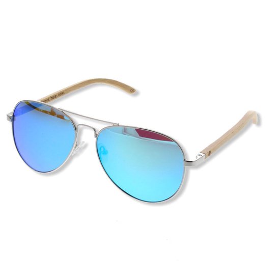 BEINGBAR Eyewear "Model 1" Sustainable Bamboo Sunglasses van BEINGBAR