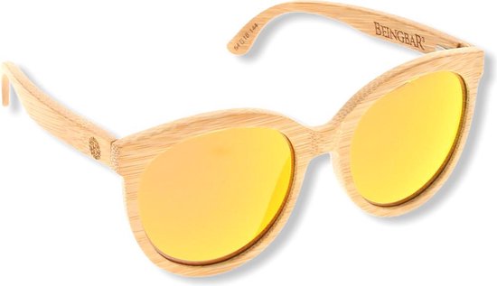 BEINGBAR Eyewear "Model 13" Sustainable Bamboo Sunglasses van BEINGBAR